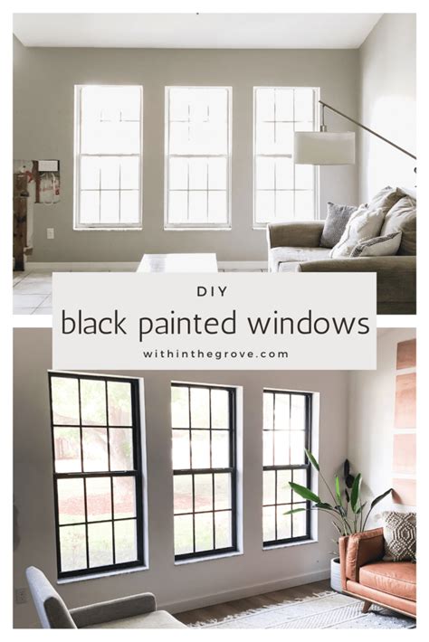 Black Window Frames Window Frame Ideas Painted Window Frames Black