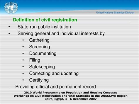 Ppt The Need For A Civil Registration System Powerpoint Presentation