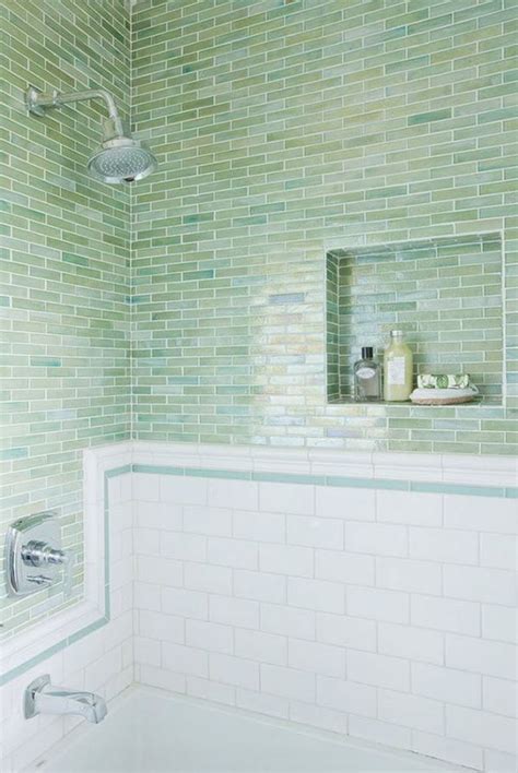 Flooring options like ceramic, hardwood, and concrete; 37 green glass bathroom tile ideas and pictures