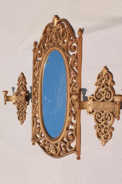 Shop our mirrored candle sconces selection from the world's finest dealers on 1stdibs. French empire style vintage gold Syroco plastic frame wall ...