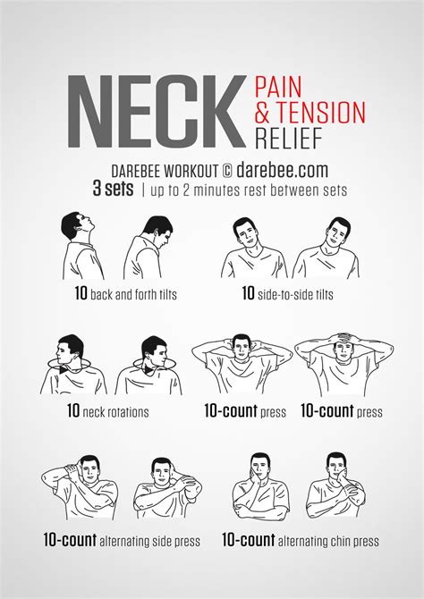 Neck Pain And Tension Relief Workout Fitness Workouts Yoga Fitness