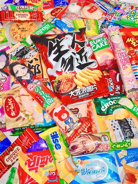 56pcs Exotic Snack Box Around The World Asian Snacks Etsy