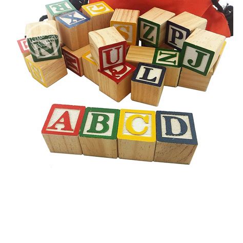 Cubos De Madera Con Letras 48pcs Jugueteria Rincón Infantil
