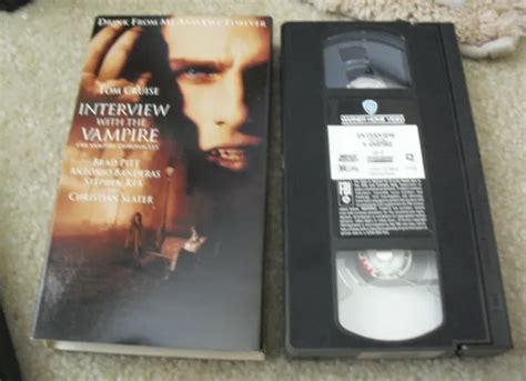 Vintage 1995 Vhs Video Movie Tape Interview With The Vampire W Tom