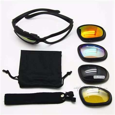 Polarized C5 Desert Sunglasses Tactical Hunting Goggles Outdoor Sports Airsoft Eyewear Uv400