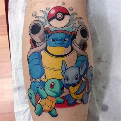 40 Blastoise Tattoo Designs For Men Pokemon Ink Ideas Pokemon