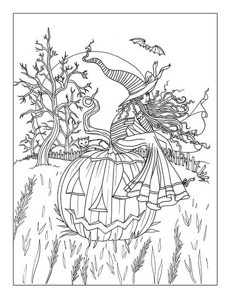 20 Free Printable Adult Halloween Coloring Pages