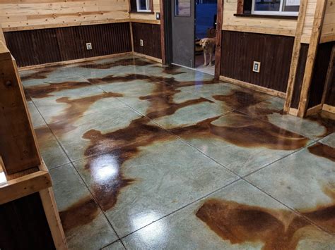 Coffee Brown Concrete Stain Photo Gallery Direct Colors