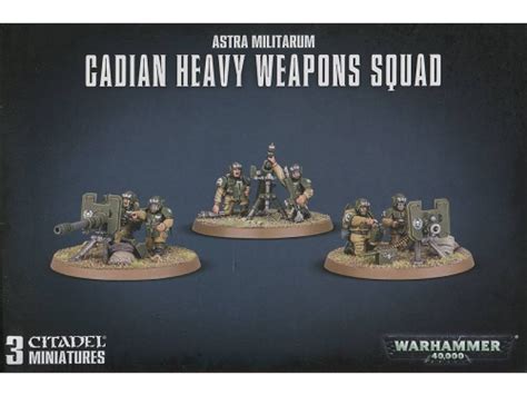 Warhammer 40000 Astra Militarum Cadian Heavy Weapons Squad