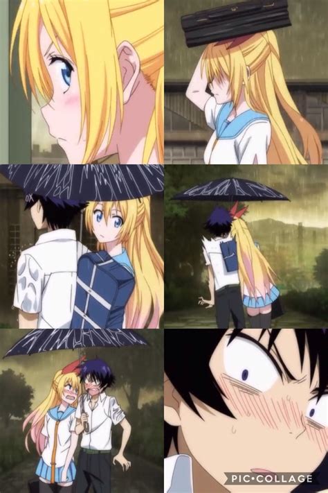 Sharing An Umbrella Scene Manga Couple Anime Couples Manga Anime Manga Anime Art Nisekoi