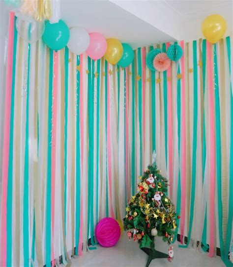 23m DIY Crepe Paper Party Streamer Celebration Garland / Party Decor
