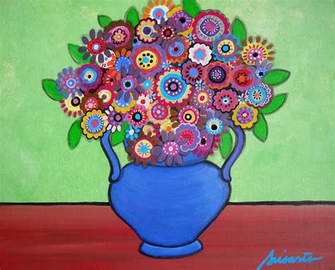 Gallery Of Modern Folk Artist Pristine Cartera Turkus Mexican Floral
