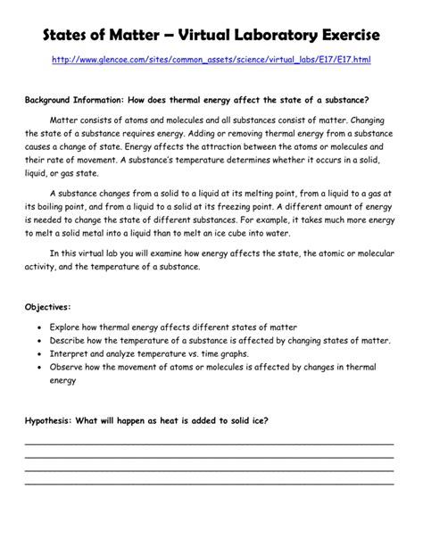 Basic stoichometry basic stoichiometry phet post lab answer key author: States of Matter - virtual lab