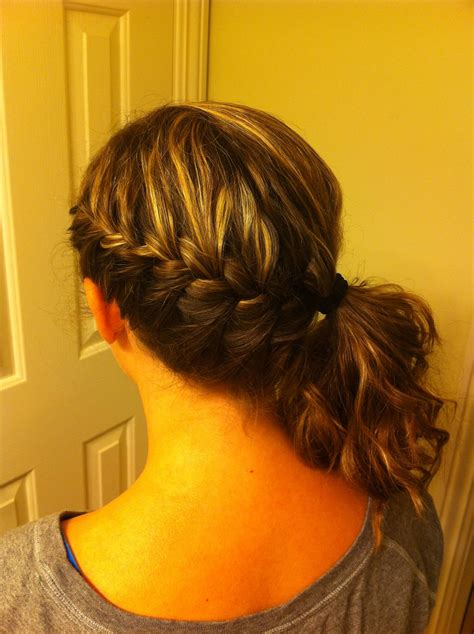 French Braid Into Side Ponytail Side Ponytail Hair Hair Styles