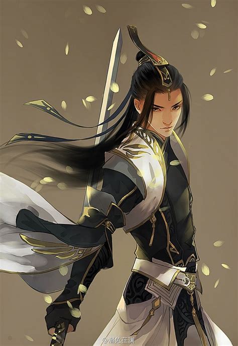 Asian Male Man Young Beautiful Prince Fighter Knight Warrior Swordsman