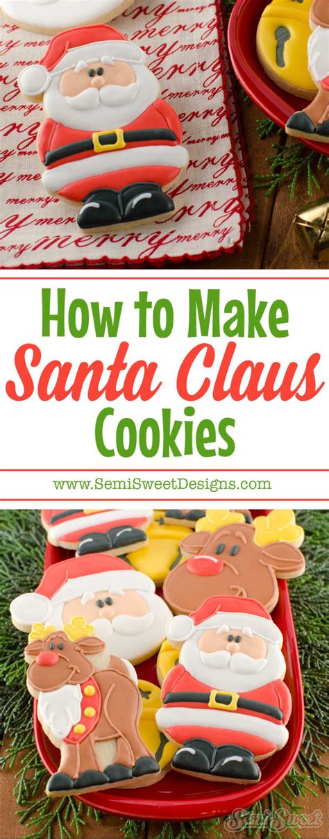 How To Make Decorated Santa Claus Cookies By
