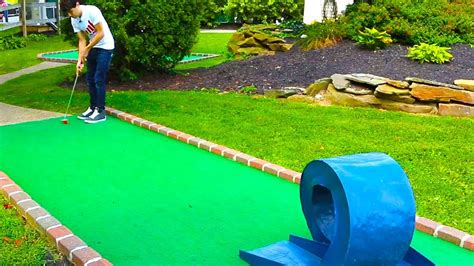 Insane Double Hole In One Mini Golf Lets Play For Real Youtube