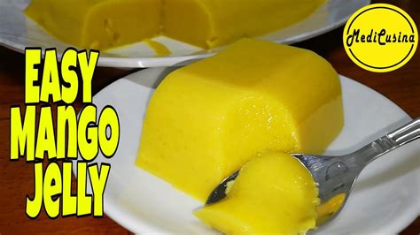 Easy Mango Jellymango Gelatin How To Make Easy Mango Jellygelatin Youtube