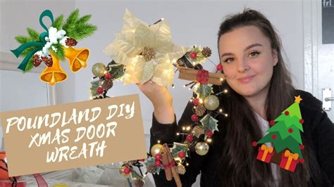 Poundland Diy Christmas Door Wreath For Just £15 Florist Style How