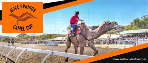 Alice springs is the heart of central australia with cavernous gorges, boundless desert landscapes, remote aboriginal communities and a charming pioneering history. Alice Springs Camel Cup, Northern Territory - 20 July 2019
