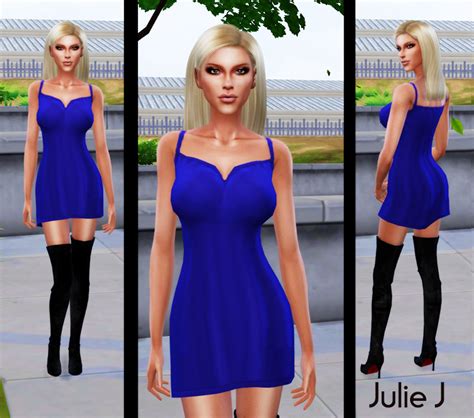 Julie Js 18 Cc Freeandpatreon Free New Flutter Upskirt Dress