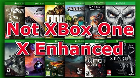 Xbox One X Where Are All The Enhanced Games Youtube