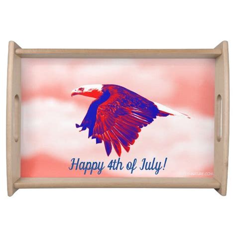 Fourth Of July Serving Tray W Bald Eagle Ad Affiliate Tray Bald Eagle Serving Happy Of