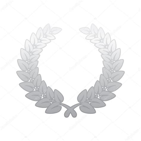 Anniversary Silver Laurel Leaf Wreath — Stock Vector © Nomadsoul 97877528