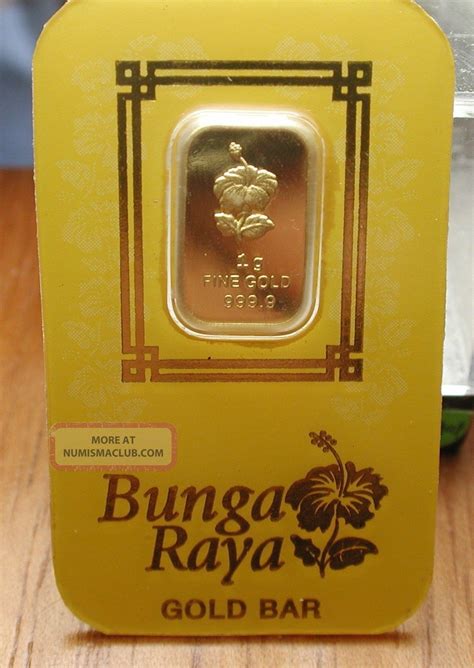 The country of malaysia is located in southeast asia. Gold Bar 1 Gram Hibiscus Flower 24 K. 999. 9 From Malaysia
