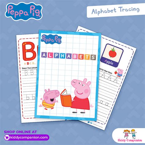 Authentic Peppa Pig Alphabets Tracing Activity Kiddy Companion
