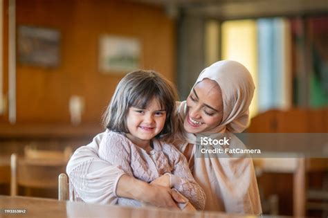 Muslim Mother And Daughter Moment Stock Photo Stock Photo Download