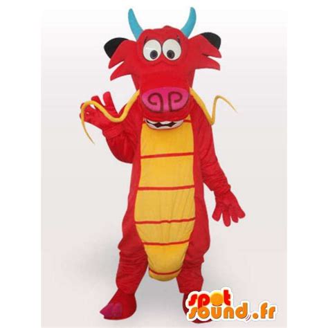 Purchase Red Dragon Mascot Asian Chinese Dragon Costume In Dragon