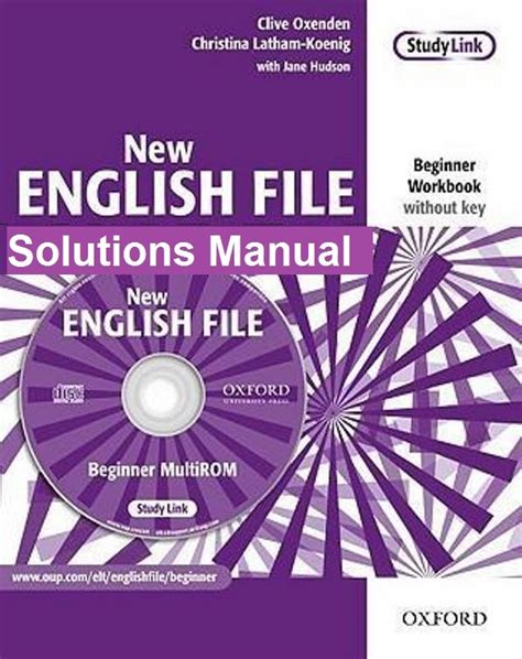 Problem is the names of the workbooks is constantly changing. Solucionario New English File Beginner - Oxford | Solucionarios