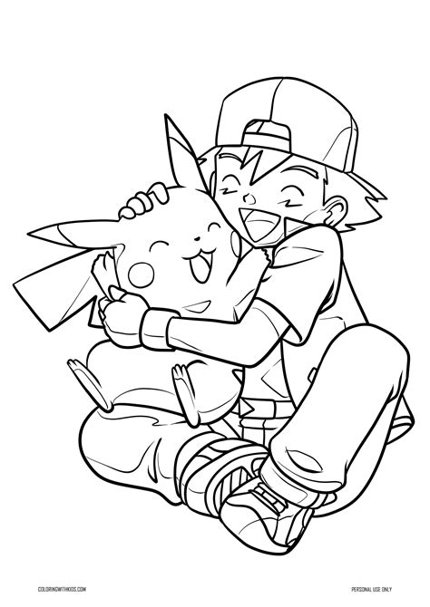 Ash Pokemon Coloring With Kids