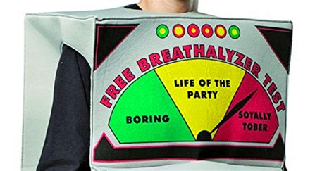 Breathalyzer Costume Blow Here Alcohol Test Halloween Costume