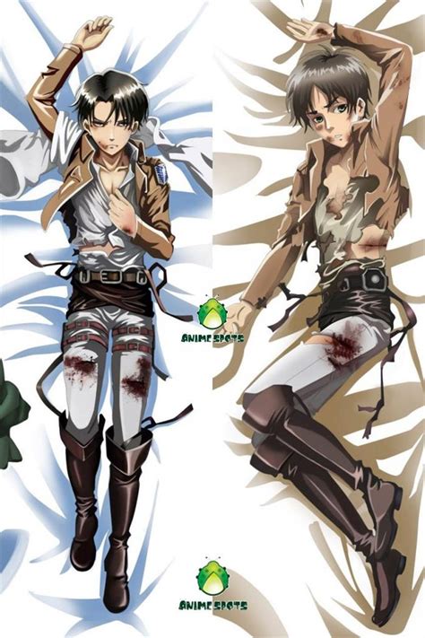 Anime Dakimakura Pillow Case Attack On Titan Levi Rivaille Eren Jaeger