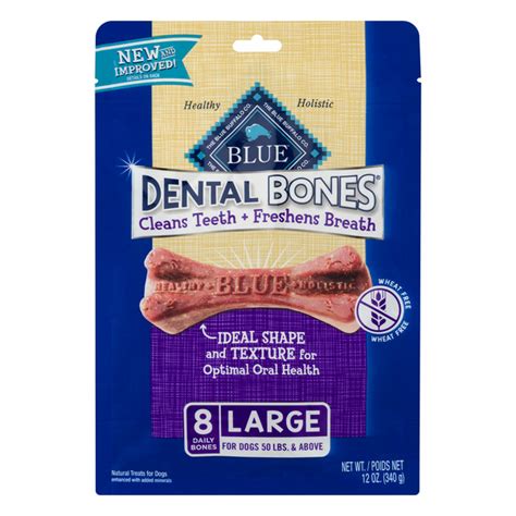 Save On Blue Daily Dental Dog Bones Large Natural 8 Ct Order Online