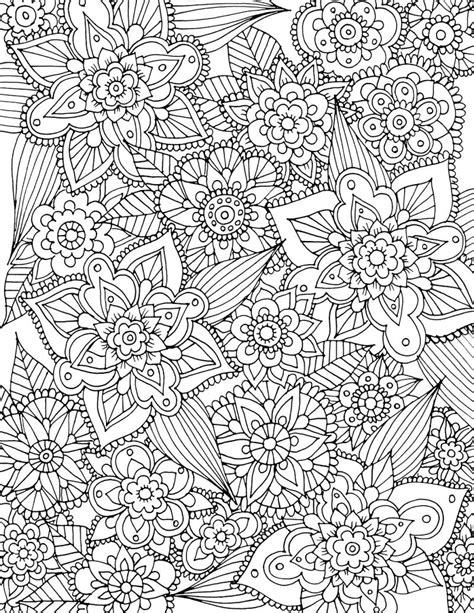 Get This Spring Coloring Pages For Adults Complex Flower Pattern Printable