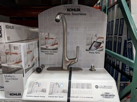 Touchless kitchen faucets are an unexpected blessing in the era of coronavirus. Kohler Malleco Touchless Pull-Down Kitchen Faucet