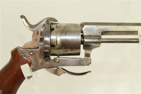 German Proofed Folding Trigger Pinfire Revolver