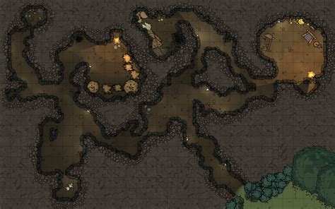 Goblin Caves 30x40 Encounter Map Dndmaps Dungeon Maps Fantasy Images