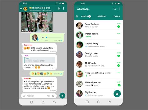 Whatsapp Homepage And Chat Screen By Arogundade Glory On Dribbble