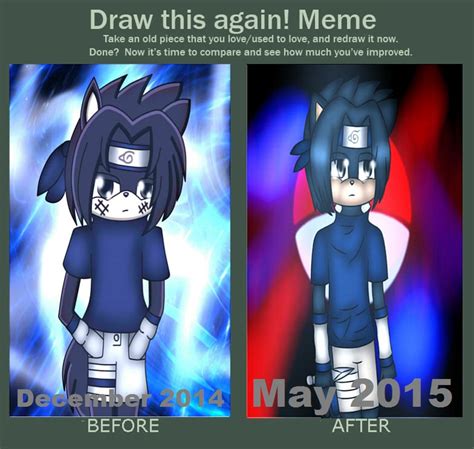 Draw It Again Meme Sasuke Uchiha In Sonic Form By Kawaiianimegirlxox On