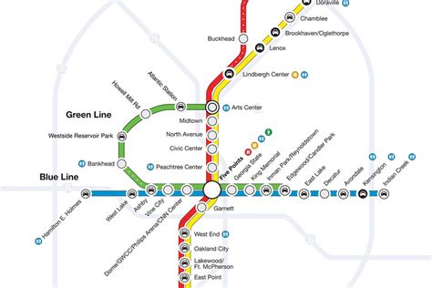 Marta Map Atlanta Ga