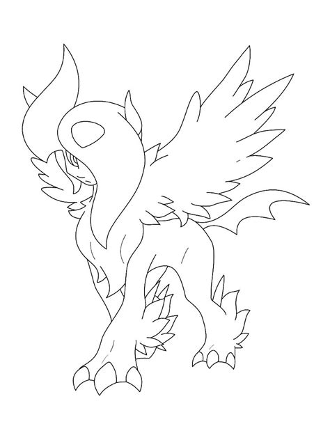 Pokemon Coloring Pages Absol At Getcolorings Free Printable The Best Sexiezpix Web Porn