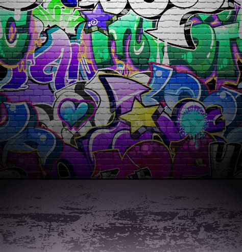 Graffiti Wall Urban Street Art Painting Stock Vector Colourbox