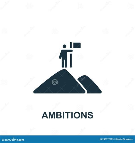 Ambitions Icon Monochrome Simple Icon For Templates Web Design And
