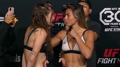Juliana Miller Vs Luana Santos Face Off UFC Fight Night Luque Vs