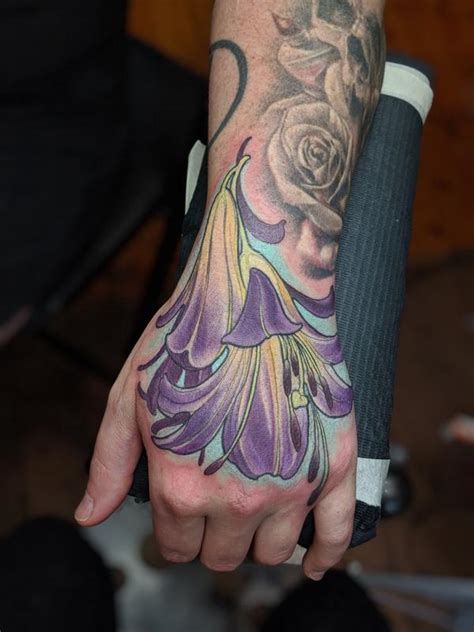 Color Flower Hand Tattoo By Kaija Heitland Tattoonow