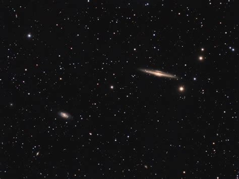 Ngc 5746 And Ngc 5740 Barred Spiral Galaxies Astrodoc